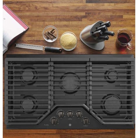 black gas cooktop 36 inch